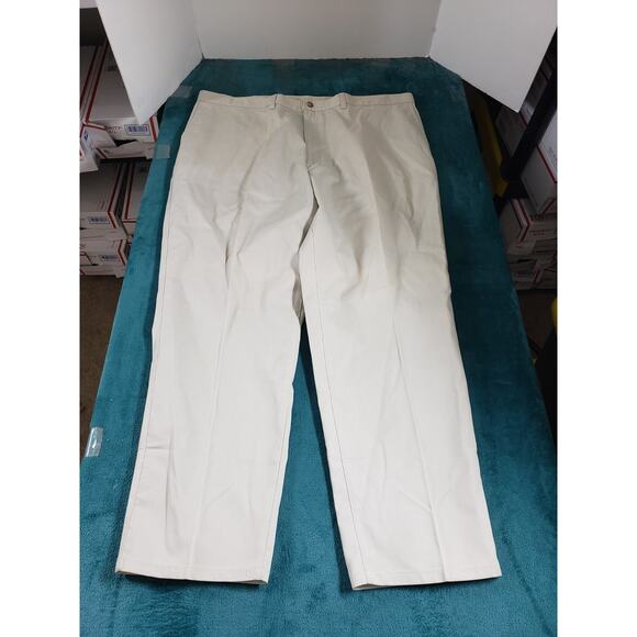 Puritan Pants Size 44x30 Mens Beige Classic Chino Khaki Stretch Work Slacks NWT - Picture 2 of 12